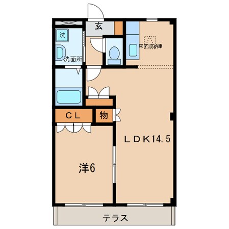 北新川駅 徒歩30分 1階の物件間取画像